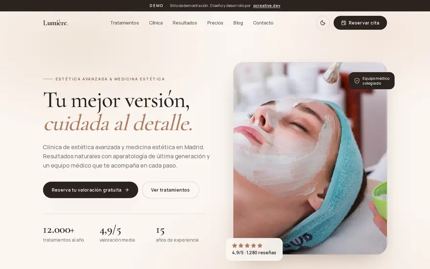 Lumière Estética — captura